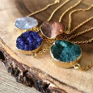 Estrella & Luna Druzy Necklaces
